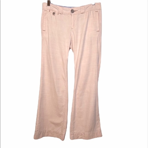 ANTHROPOLOGIE Pilcro Blush Pink Linen Pants 27/4